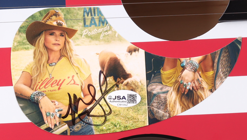 Miranda Lambert Guitar with Signed Custom Insert Pickguard (JSA) at PristineAuction.com Miranda Lambert Guitar with Signed Custom Insert Pickguard (JSA) at PristineAuction.com