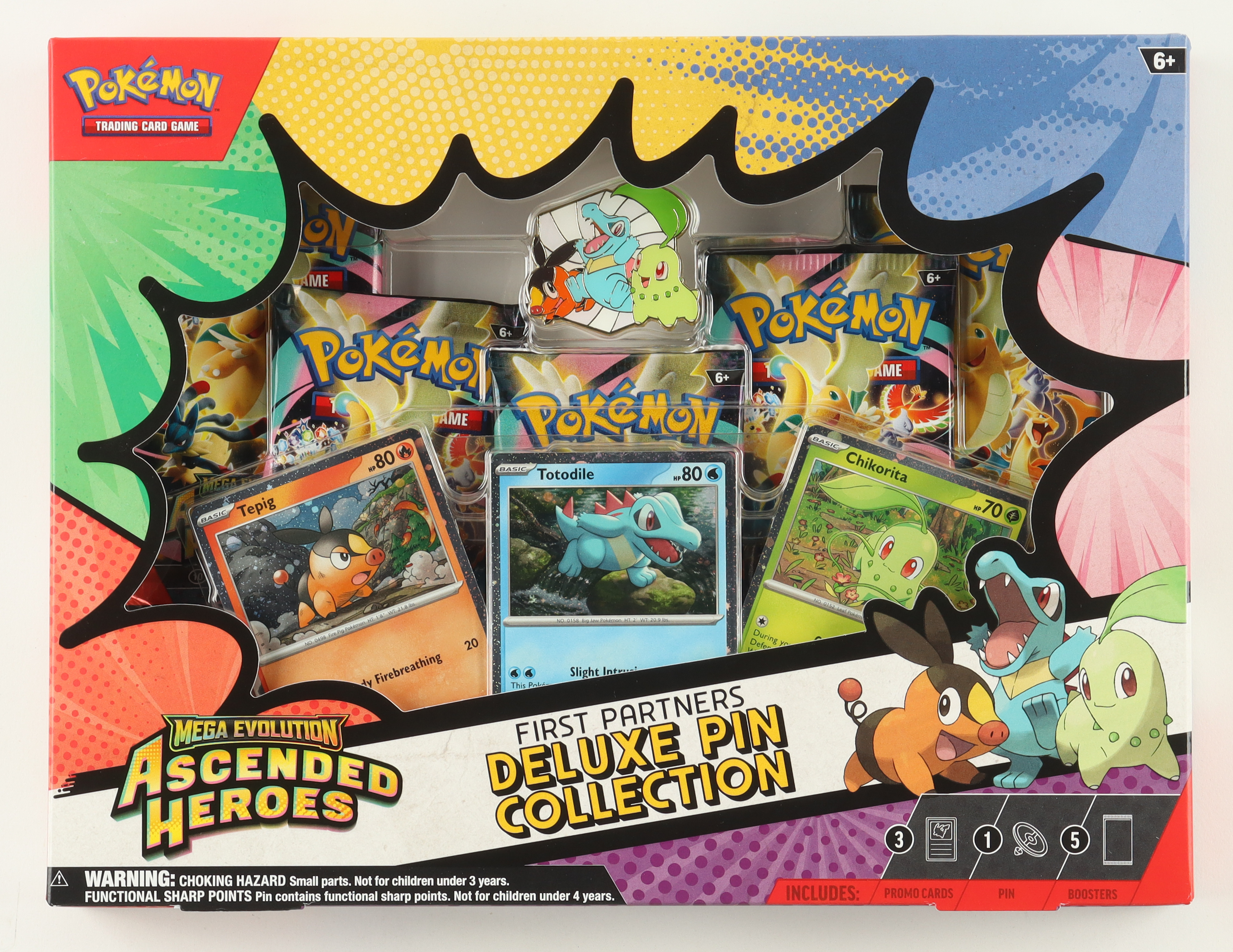 Pokemon Mega Evolution: Ascended Heroes First Partners Deluxe Pin Collection Box at PristineAuction.com Pokemon Mega Evolution: Ascended Heroes First Partners Deluxe Pin Collection Box at PristineAuction.com