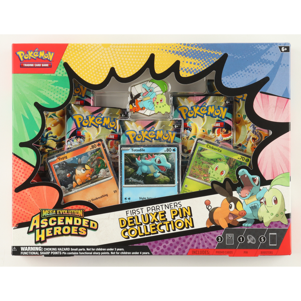 Partners Collection Box Pokemon Mega Evolution: Ascended Heroes First Partners Deluxe Pin ...