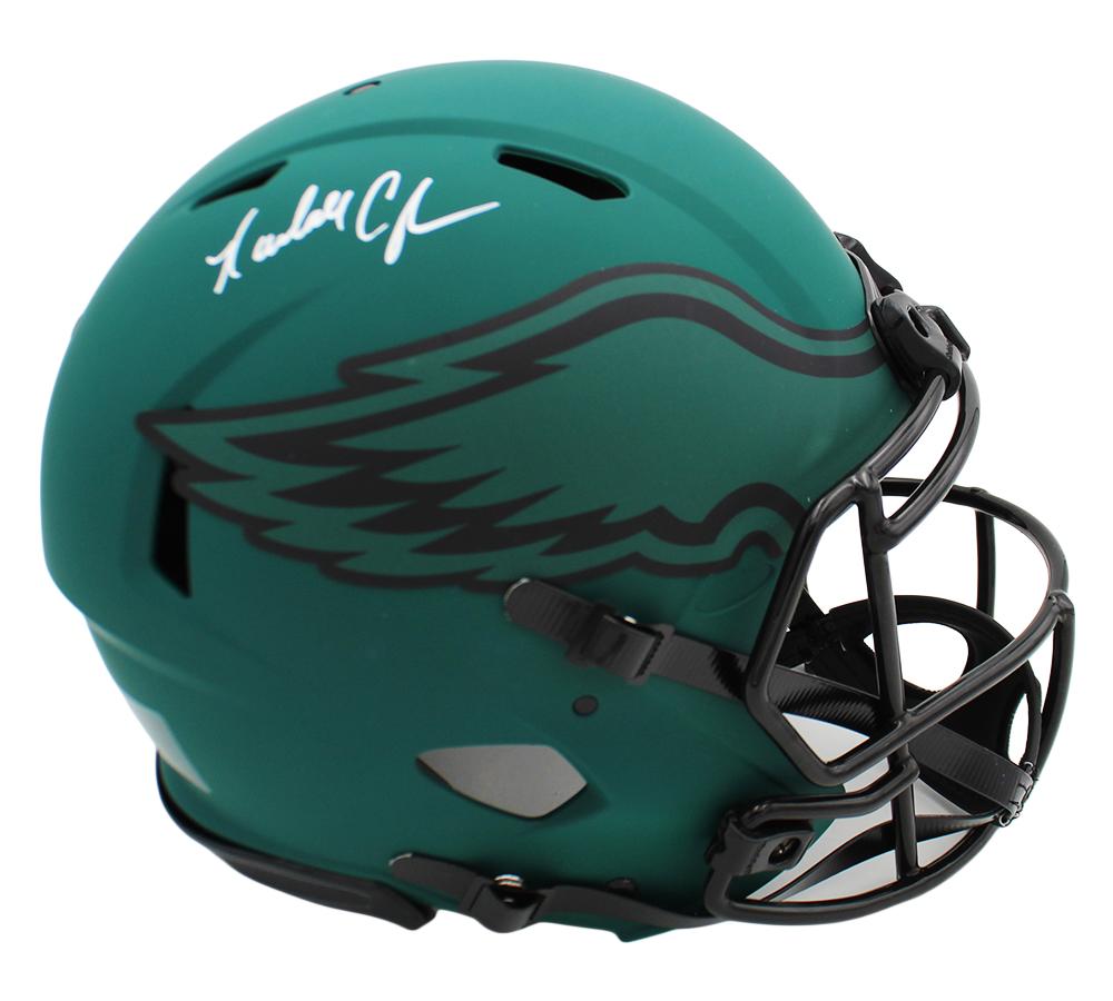 Randall Cunningham Signed Eagles Full-Size Authentic On-Field Rave Alternate Speed Helmet (Beckett) at PristineAuction.com Randall Cunningham Signed Eagles Full-Size Authentic On-Field Rave Alternate Speed Helmet (Beckett) at PristineAuction.com