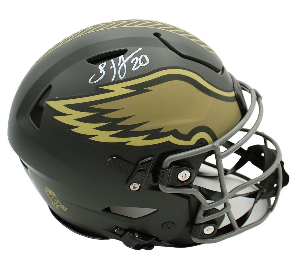 Brian Dawkins Signed Eagles Full-Size Authentic On-Field Salute to Service Alternate Speedflex Helmet (Beckett) at PristineAuction.com Brian Dawkins Signed Eagles Full-Size Authentic On-Field Salute to Service Alternate Speedflex Helmet (Beckett) at PristineAuction.com