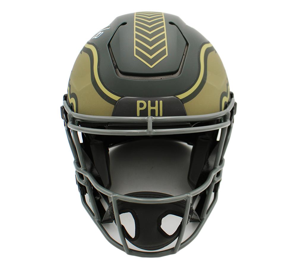 Brian Dawkins Signed Eagles Full-Size Authentic On-Field Salute to Service Alternate Speedflex Helmet (Beckett) at PristineAuction.com Brian Dawkins Signed Eagles Full-Size Authentic On-Field Salute to Service Alternate Speedflex Helmet (Beckett) at PristineAuction.com