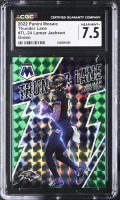 Lamar Jackson 2022 Panini Mosaic Thunder Lane Mosaic Green #24 (CGC 7.5) at PristineAuction.com