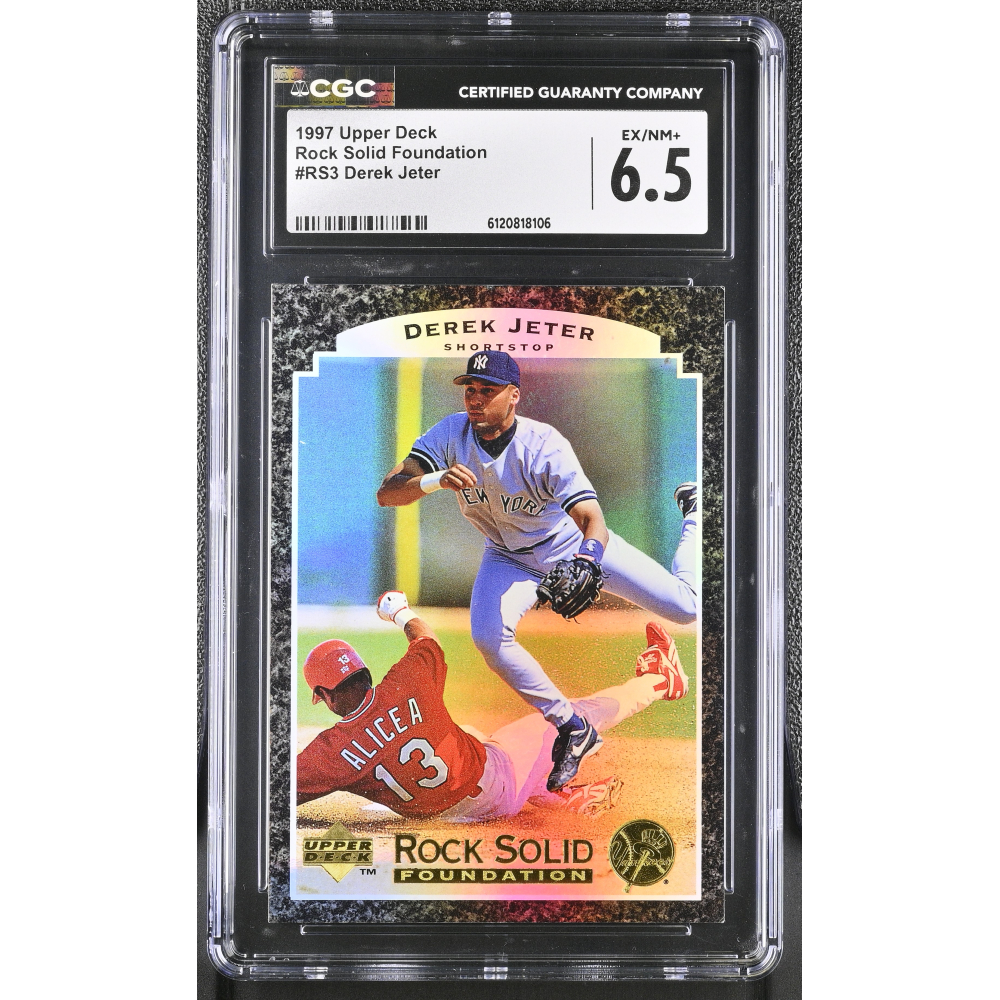 Derek Jeter 1997 Upper Deck Rock Solid Foundation #RS3 (CGC 6.5) at PristineAuction.com