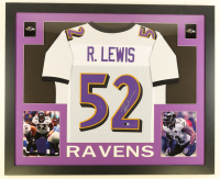 Ray Lewis Signed Custom Framed Jersey Display (Beckett) at PristineAuction.com