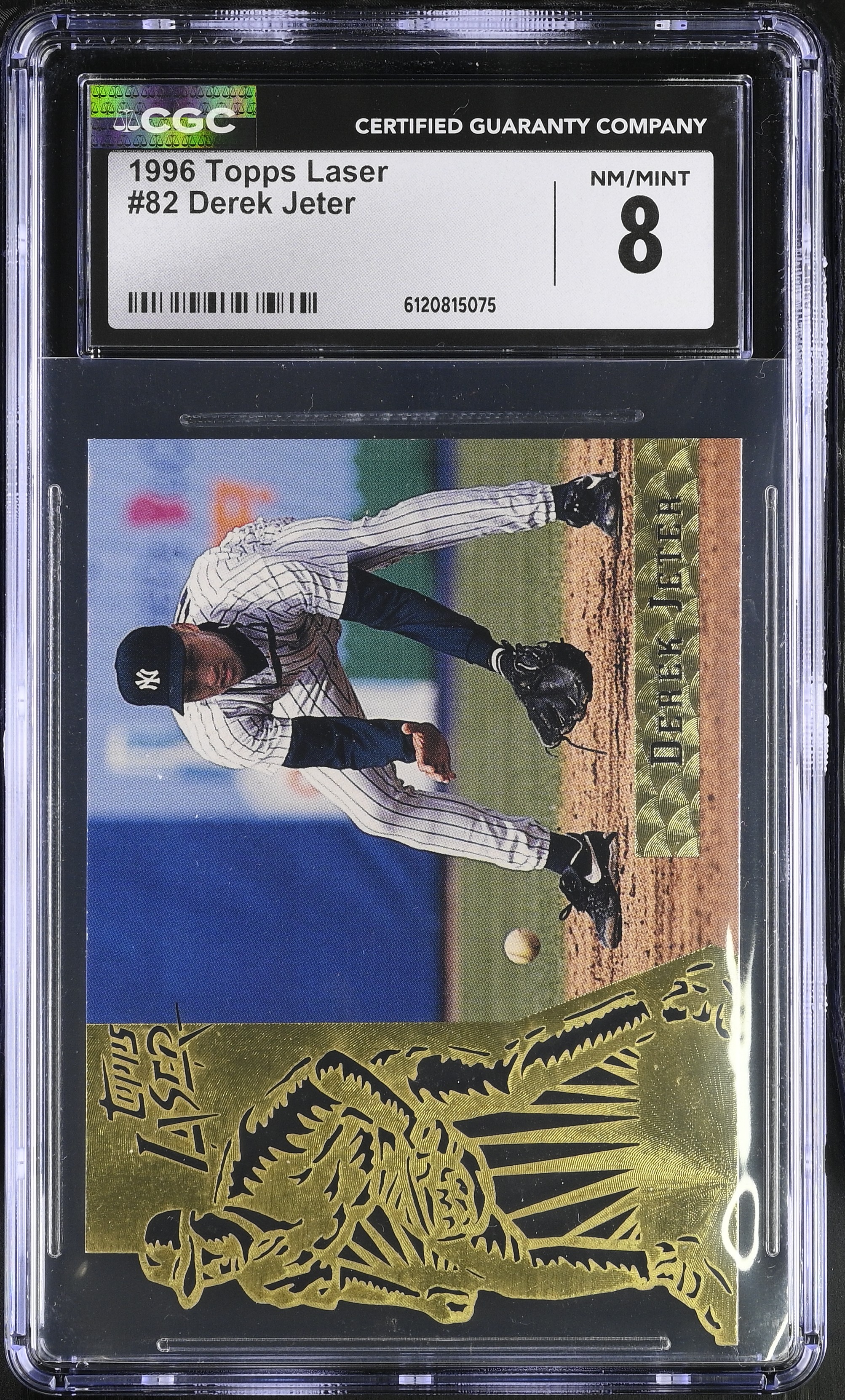 Derek Jeter 1996 Topps Laser #82 (CGC 8) at PristineAuction.com Derek Jeter 1996 Topps Laser #82 (CGC 8) at PristineAuction.com