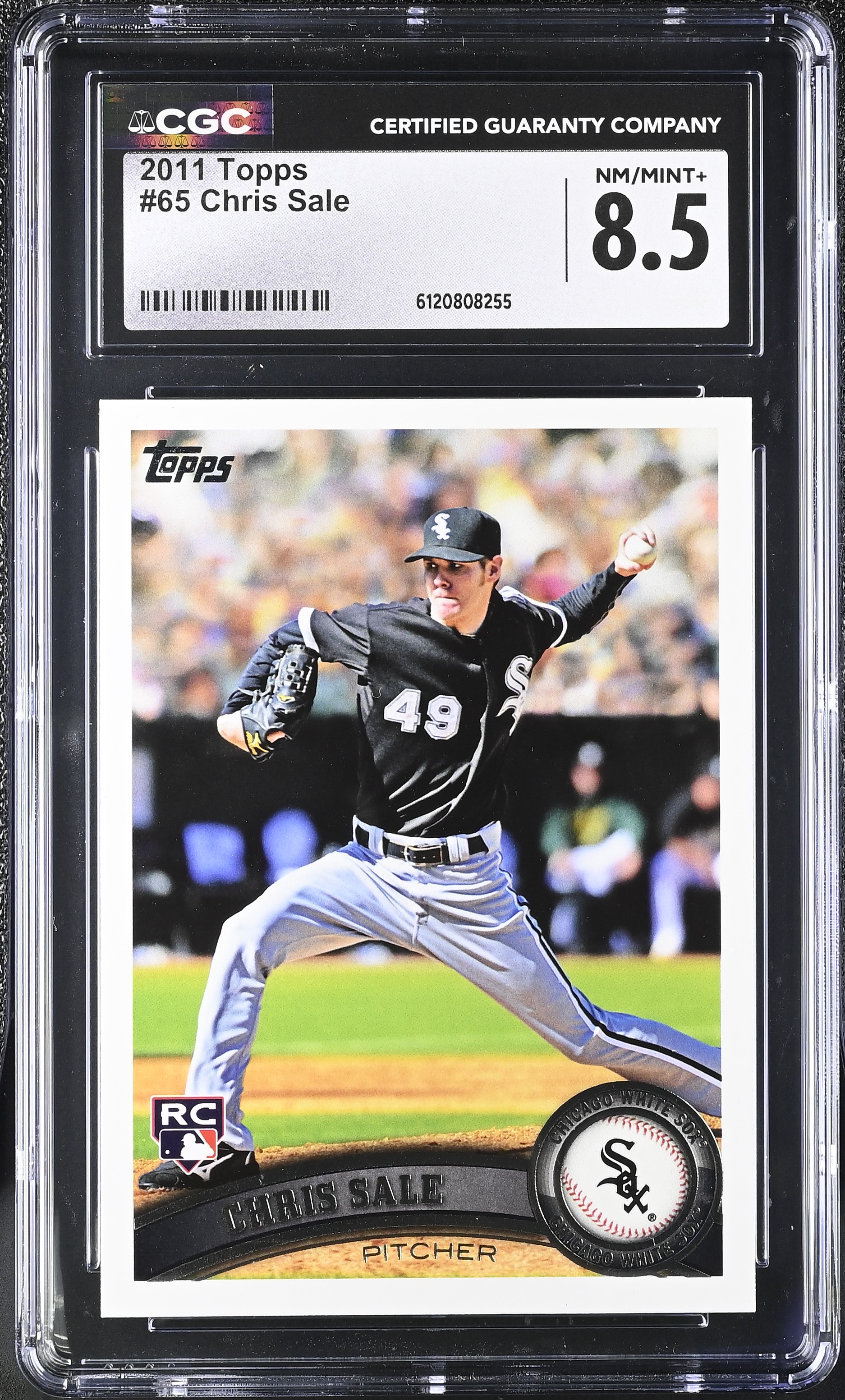 Chris Sale 2011 Topps #65 RC (CGC 8.5) at PristineAuction.com Chris Sale 2011 Topps #65 RC (CGC 8.5) at PristineAuction.com