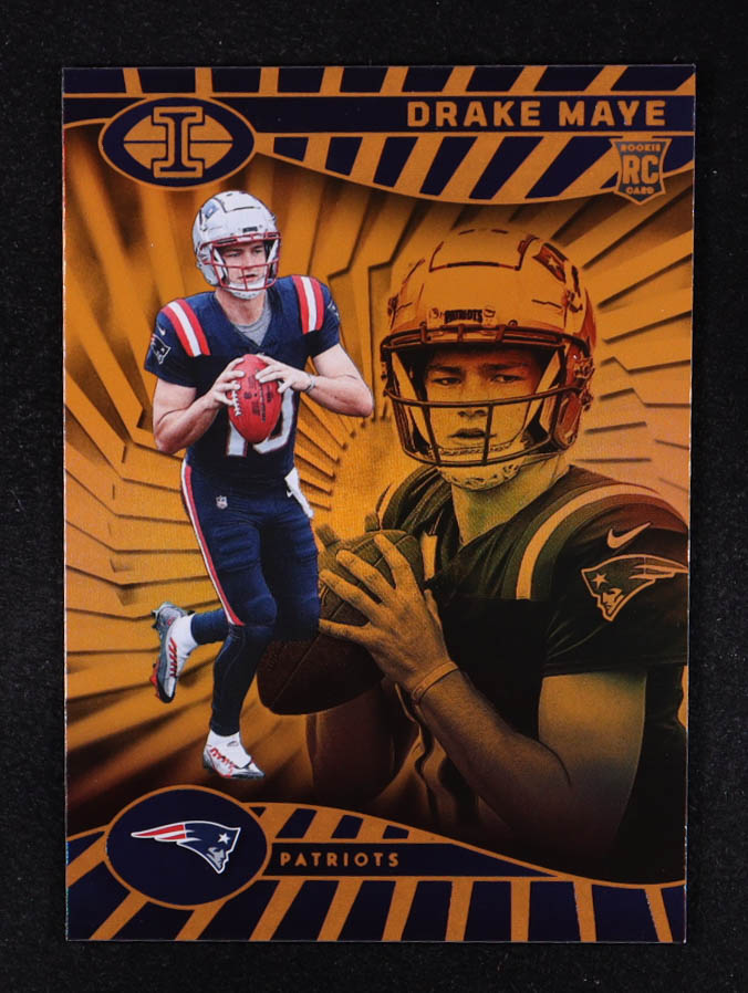 Drake Maye 2024 Panini Illusions Trophy Collection Orange #59 RC at PristineAuction.com Drake Maye 2024 Panini Illusions Trophy Collection Orange #59 RC at PristineAuction.com