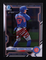 Pete Crow-Armstrong 2025 Bowman Draft Chrome Auto #BDC-12 RC at PristineAuction.com