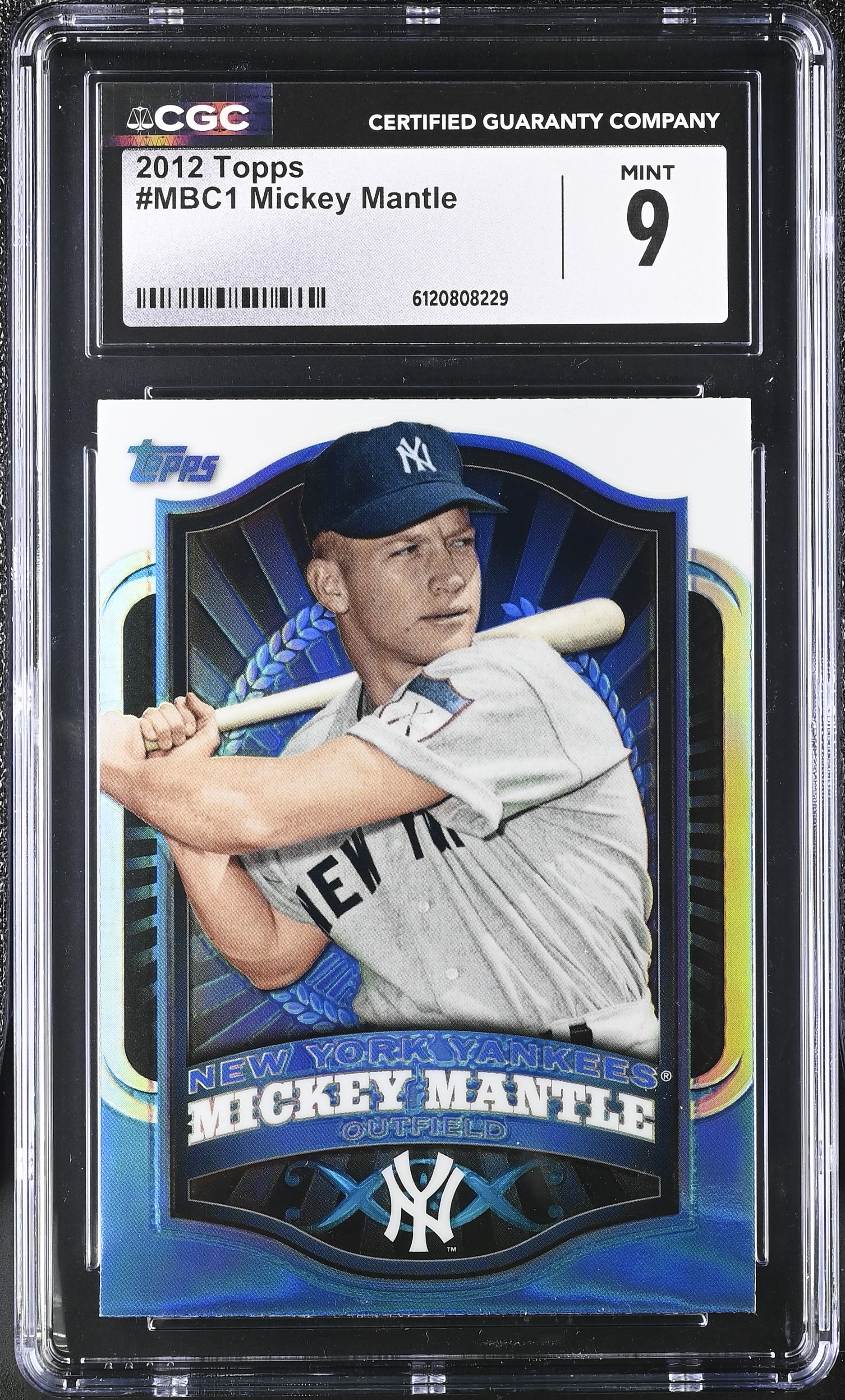 Mickey Mantle 2012 Topps Retail Refractors #MBC1 (CGC 9) at PristineAuction.com Mickey Mantle 2012 Topps Retail Refractors #MBC1 (CGC 9) at PristineAuction.com