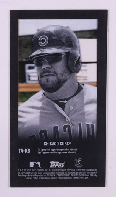 Kyle Schwarber 2019 Topps Certified Auto #TA-KS at PristineAuction.com Kyle Schwarber 2019 Topps Certified Auto #TA-KS at PristineAuction.com