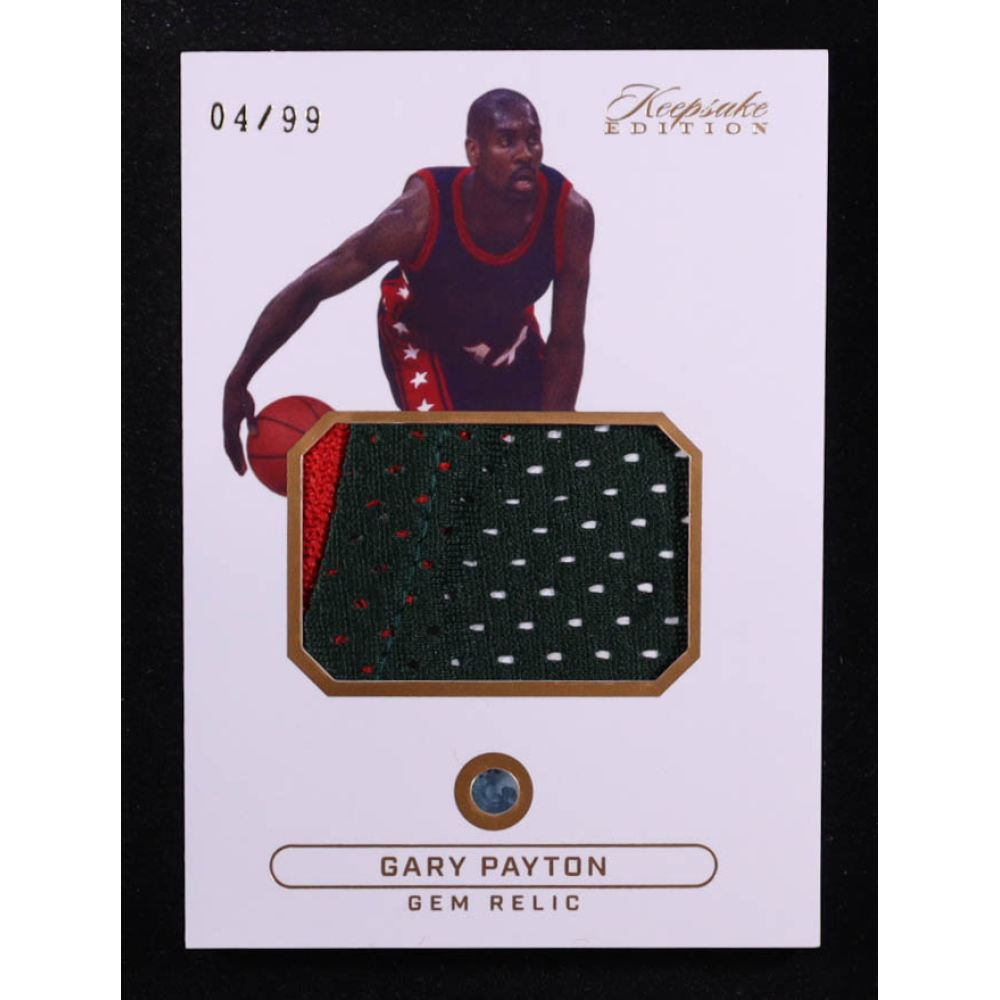 Gary Payton 2024 Keepsake Edition Gem Relic #317 #04/99 at PristineAuction.com