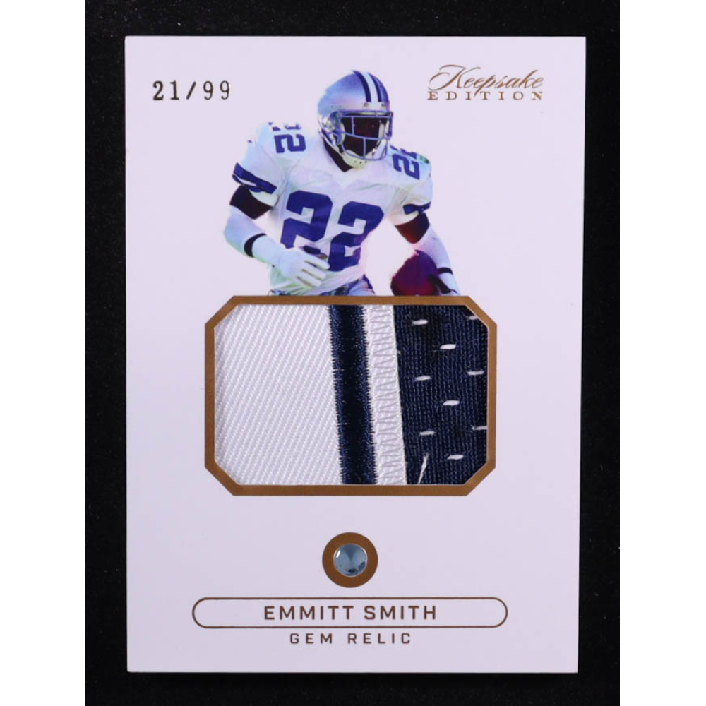 Emmitt Smith 2024 Keepsake Edition Gem Relic #301 #21/99 at PristineAuction.com
