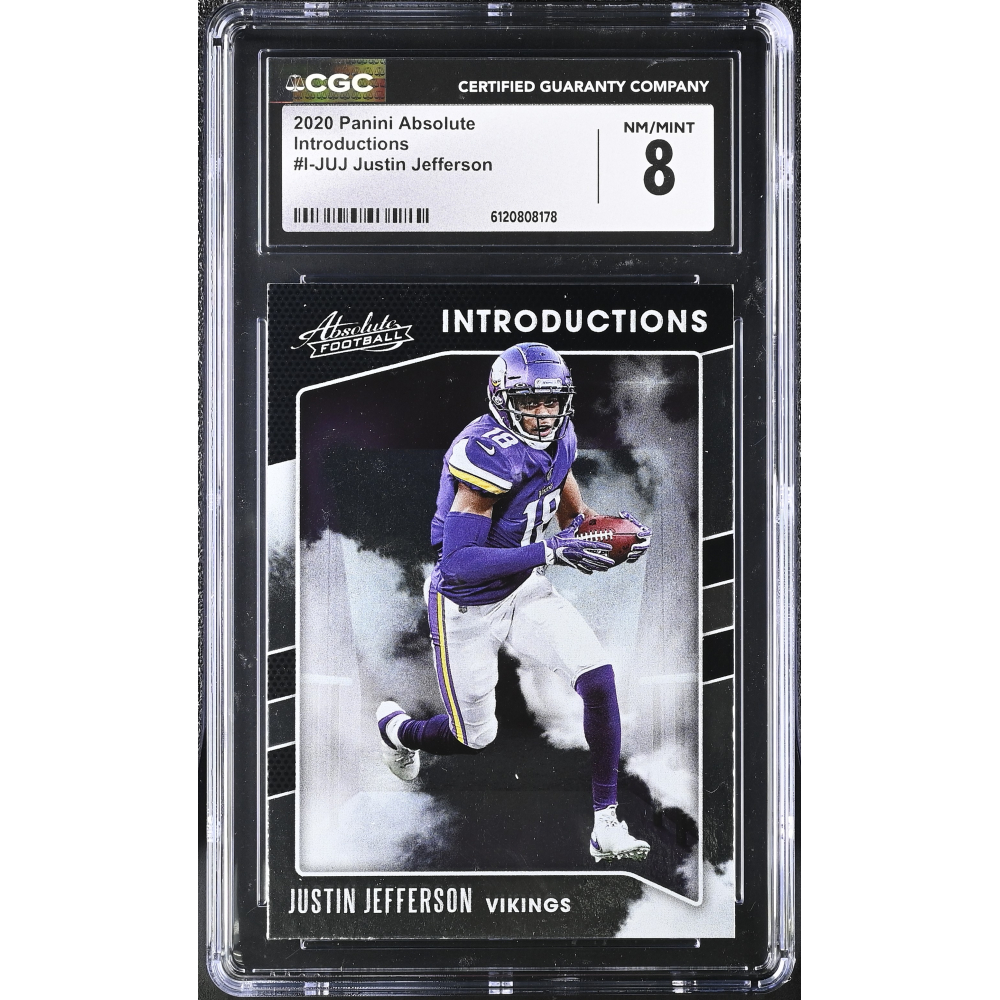 Justin Jefferson 2020 Absolute Introductions #11 RC (CGC 8) at PristineAuction.com