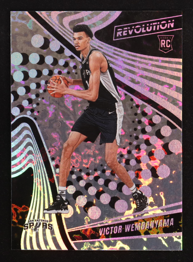 Victor Wembanyama 2023-24 Panini Revolution #104 RC at PristineAuction.com Victor Wembanyama 2023-24 Panini Revolution #104 RC at PristineAuction.com