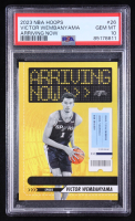 Victor Wembanyama 2023-24 Hoops Arriving Now #26 RC (PSA 10) at PristineAuction.com