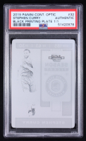 Stephen Curry 2019-20 Panini Contenders Optic Printing Plates Black #32 #1/1 (PSA Authentic) at PristineAuction.com