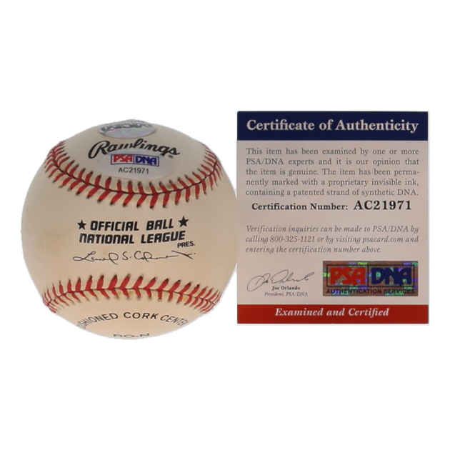 Hank Aaron Signed OAL Baseball (PSA) at PristineAuction.com Hank Aaron Signed OAL Baseball (PSA) at PristineAuction.com