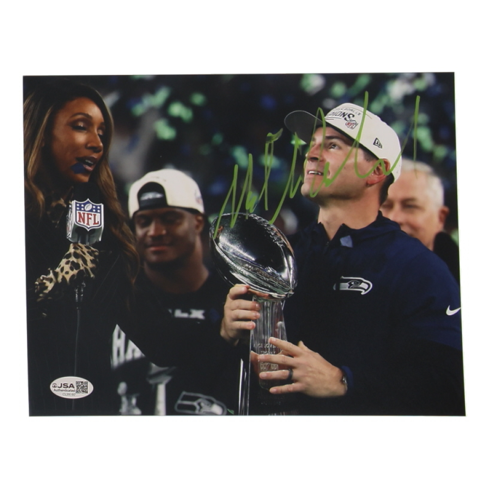 Mike MacDonald Signed Seahawks 8x10 Photo (JSA) at PristineAuction.com