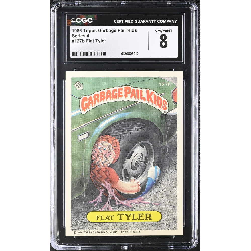 Flat Tyler 1986 Topps Garbage Pail Kids #127b (CGC 8) at PristineAuction.com