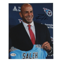Robert Saleh Signed Titans 8x10 Photo (JSA) at PristineAuction.com