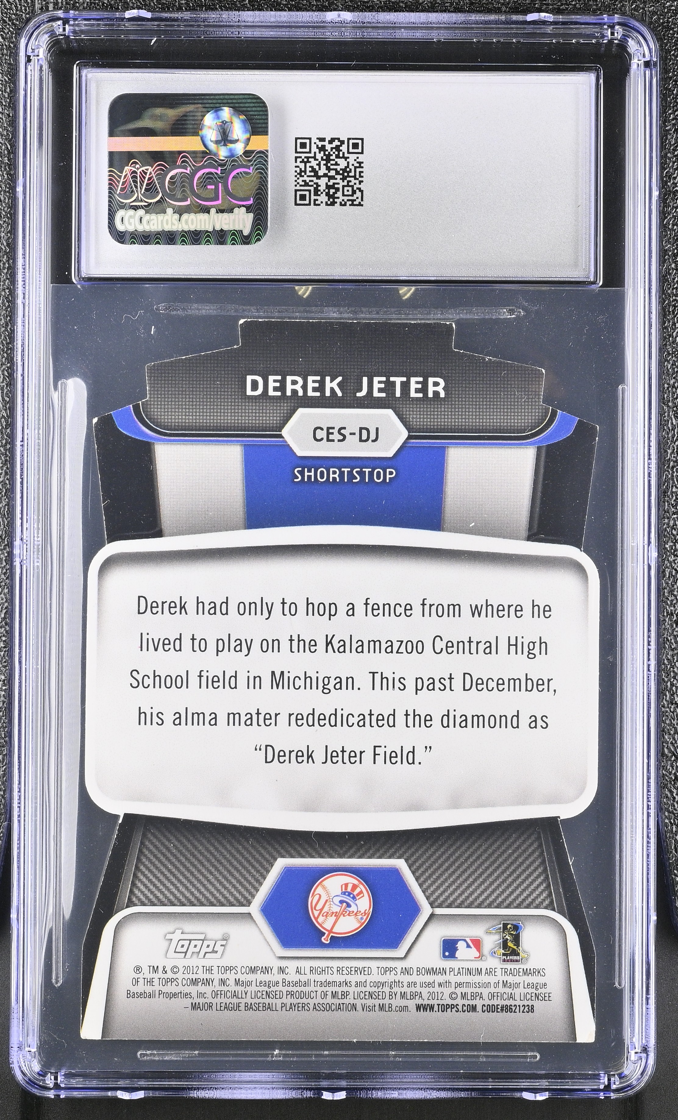 Derek Jeter 2013 Bowman Platinum Cutting Edge Stars #DJ (CGC 7.5) at PristineAuction.com Derek Jeter 2013 Bowman Platinum Cutting Edge Stars #DJ (CGC 7.5) at PristineAuction.com