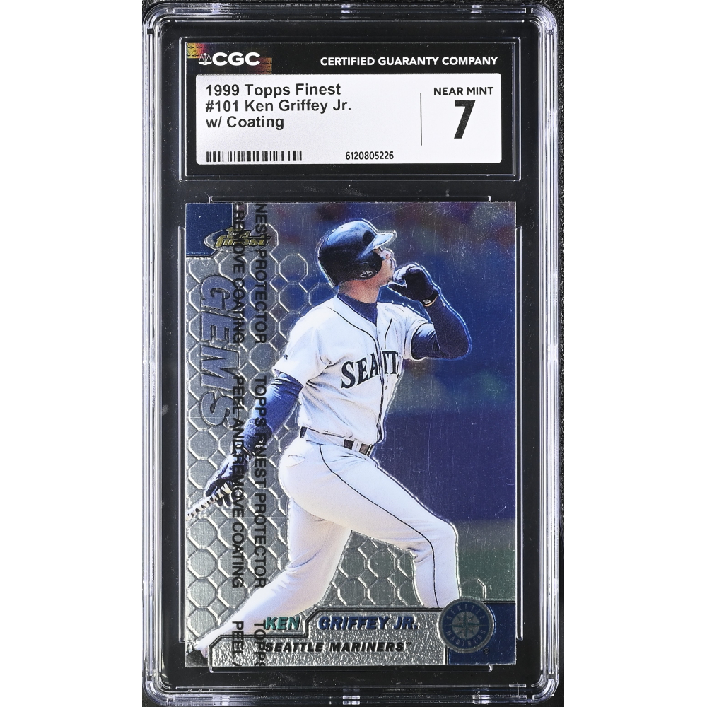 Ken Griffey Jr. 1999 Finest #101 W/Coating (CGC 7) at PristineAuction.com