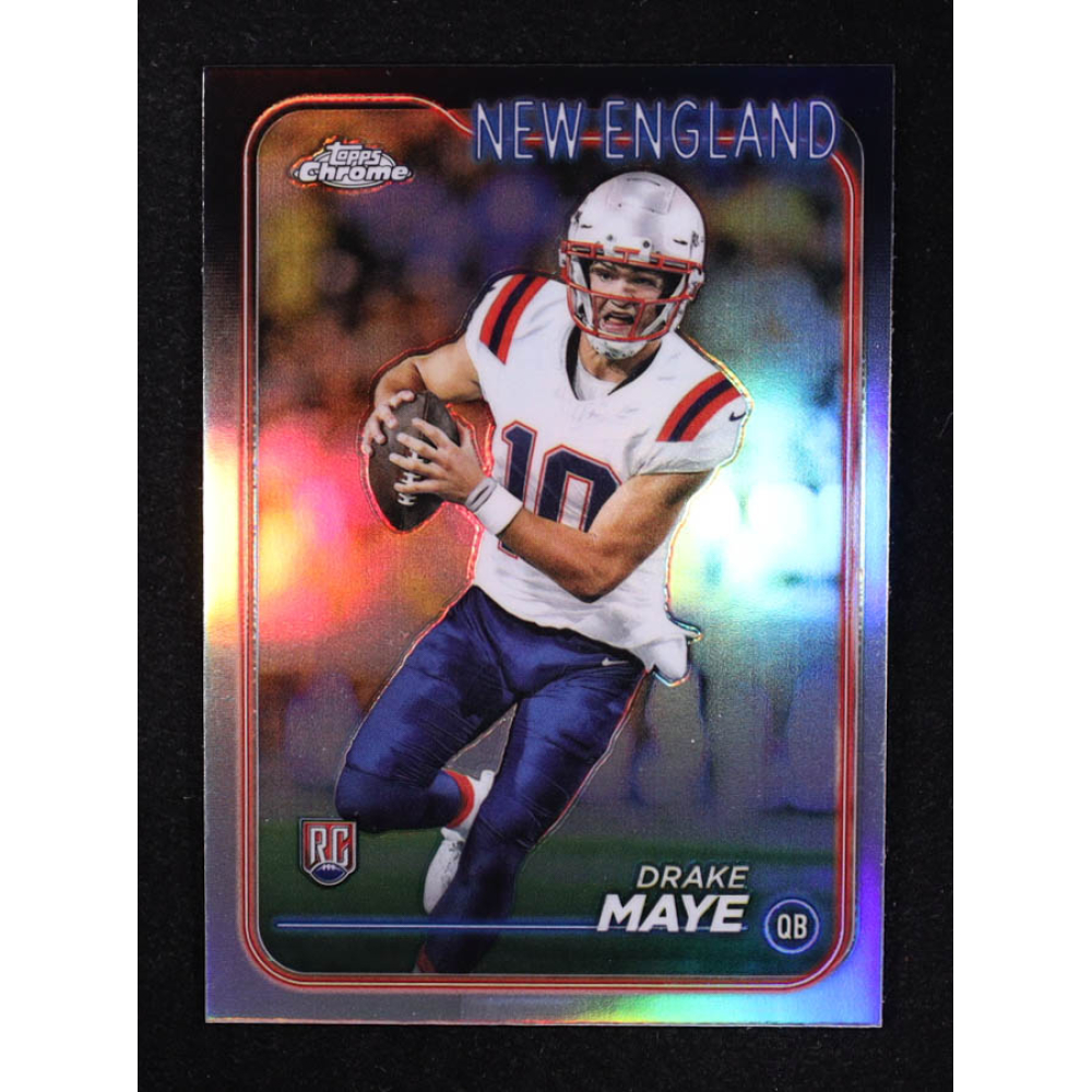 Drake Maye 2024 Topps Chrome Refractors #203 RC at PristineAuction.com