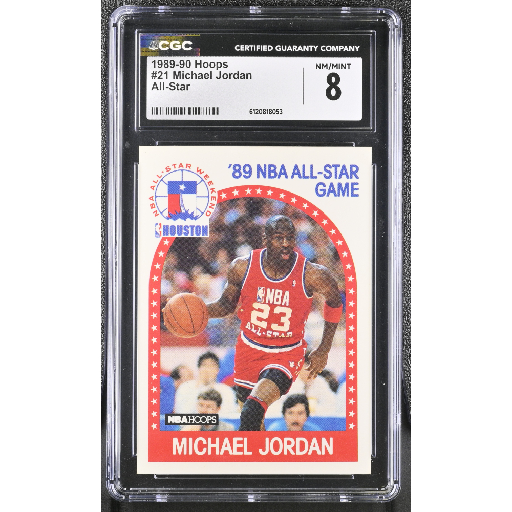 Michael Jordan 1989-90 Hoops AS #21 (CGC 8) at PristineAuction.com