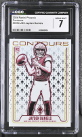 Jayden Daniels 2024 Panini Phoenix Contours #CON-JDS RC (CGC 7) at PristineAuction.com