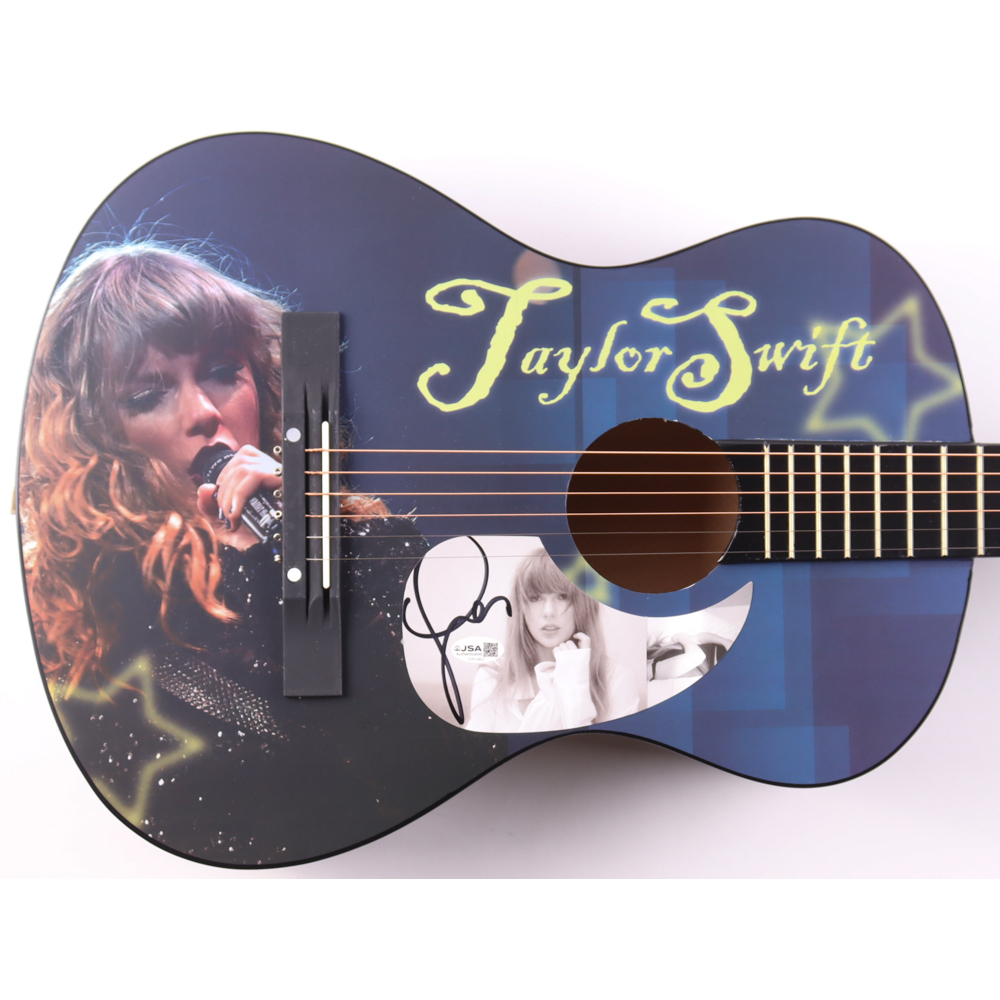 Taylor Swift Guitar with Signed Custom Insert Pickguard (JSA) at PristineAuction.com