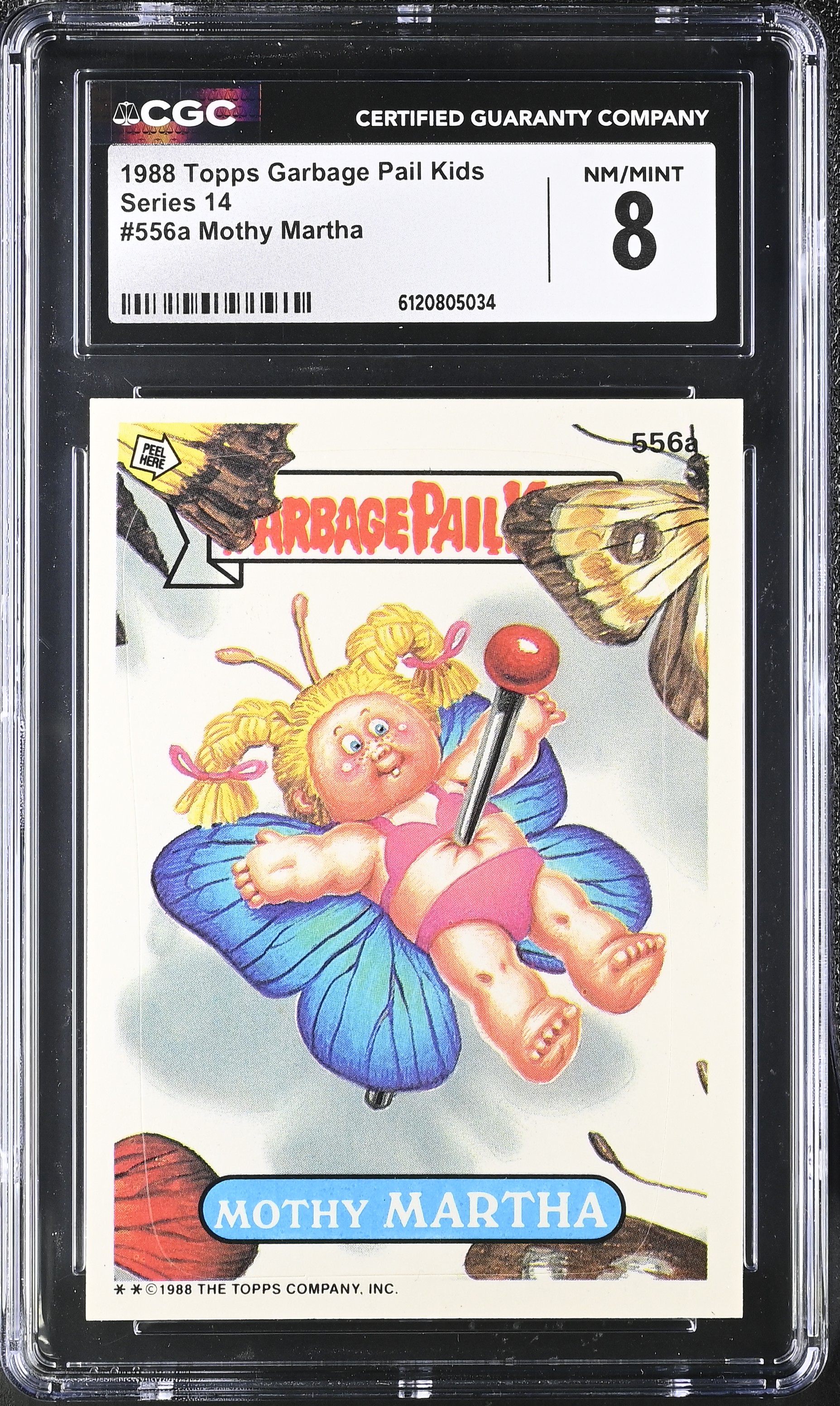Mothy Martha 1988 Topps Garbage Pail Kids #556a (CGC 8) at PristineAuction.com Mothy Martha 1988 Topps Garbage Pail Kids #556a (CGC 8) at PristineAuction.com