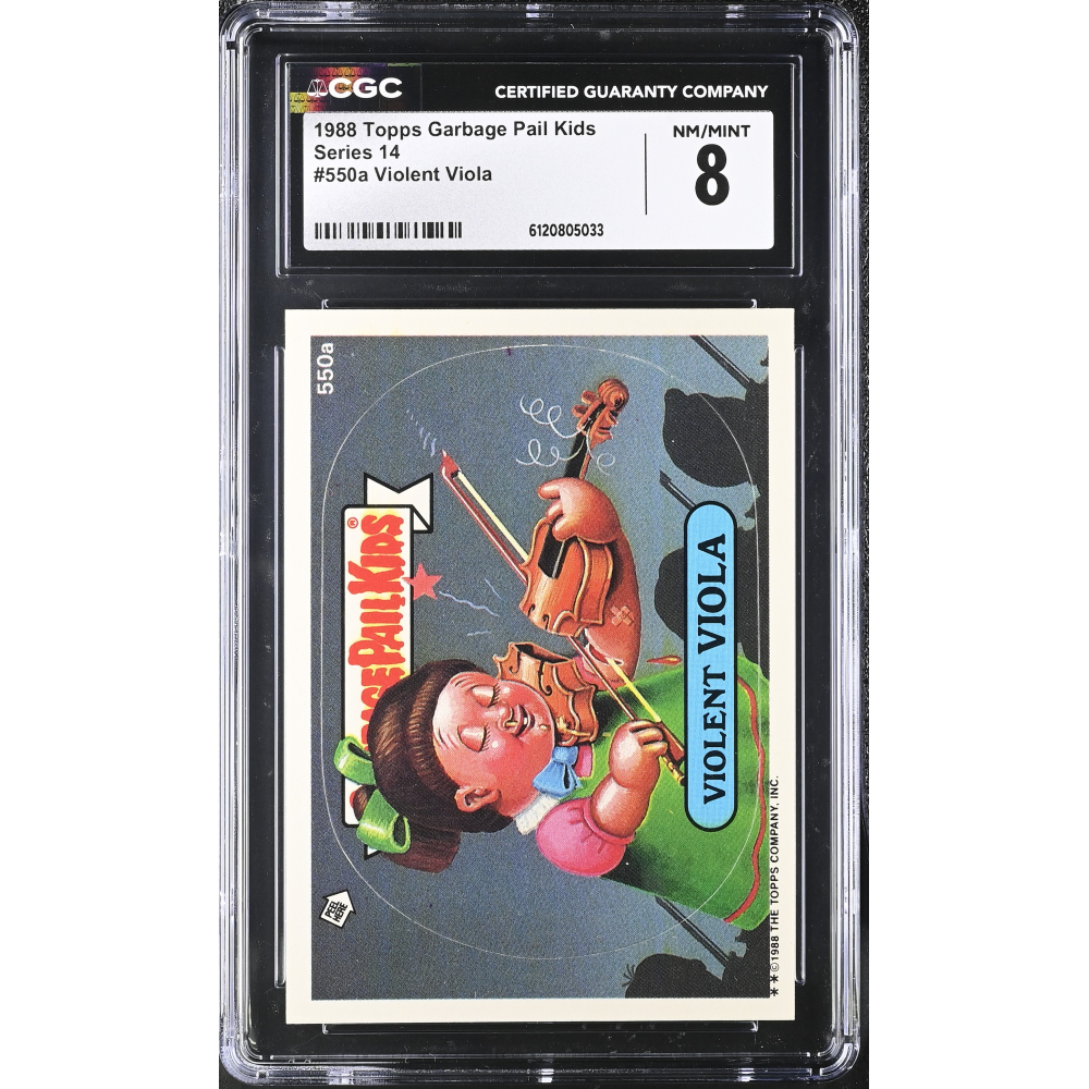 Violent Viola 1988 Topps Garbage Pail Kids #550a (CGC 8) at PristineAuction.com