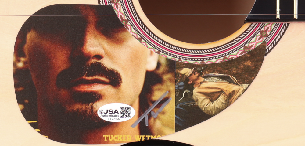 Tucker Wetmore Guitar with Signed Custom Insert Pickguard (JSA) at PristineAuction.com Tucker Wetmore Guitar with Signed Custom Insert Pickguard (JSA) at PristineAuction.com