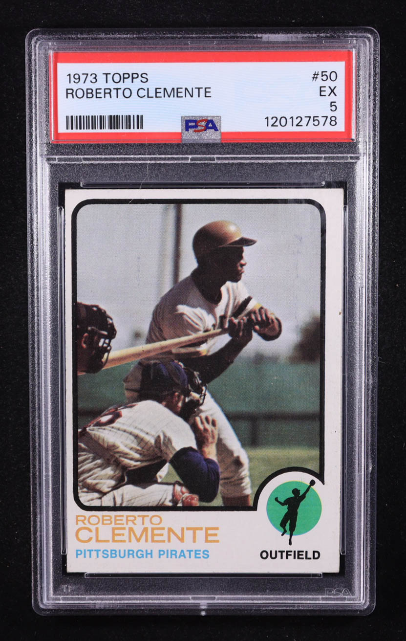 Roberto Clemente 1973 Topps #50 (PSA 5) at PristineAuction.com Roberto Clemente 1973 Topps #50 (PSA 5) at PristineAuction.com
