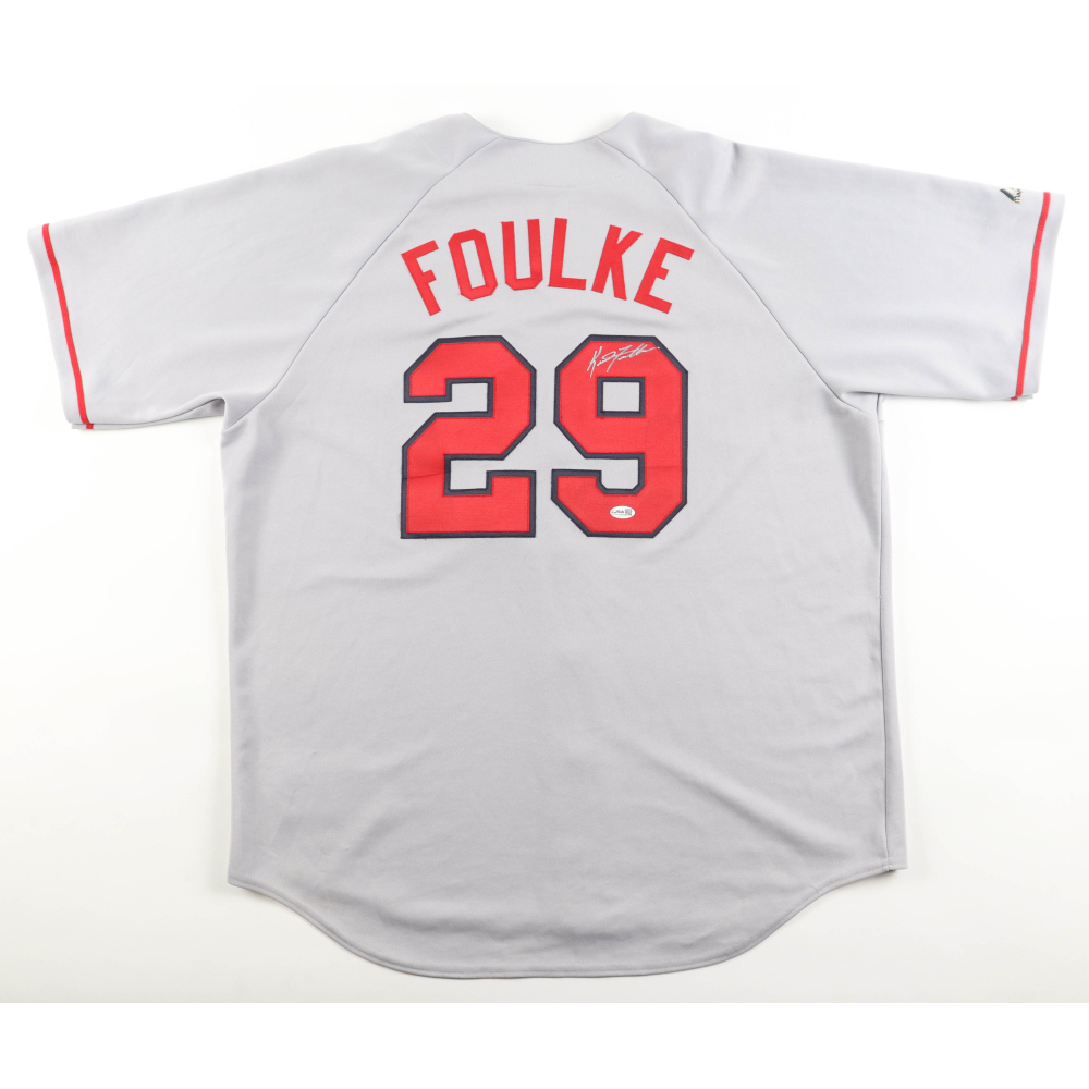 Keith Foulke Signed Red Sox Majestic Authentic Jersey (JSA) at PristineAuction.com