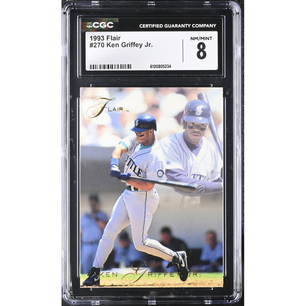 Ken Griffey Jr. 1993 Flair #270 (CGC 8) at PristineAuction.com