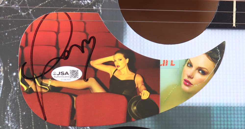 Taylor Swift Guitar with Signed Custom Insert Pickguard (JSA) at PristineAuction.com Taylor Swift Guitar with Signed Custom Insert Pickguard (JSA) at PristineAuction.com