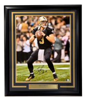 Drew Brees Signed Saints Custom Framed Photo (Beckett) at PristineAuction.com