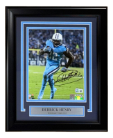 Derrick Henry Signed Titans Custom Framed Photo (Beckett) at PristineAuction.com