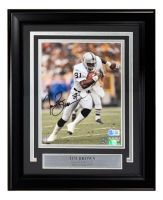 Tim Brown Signed Raiders Custom Framed Photo (Beckett) at PristineAuction.com