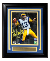 Kurt Warner Signed Rams Custom Framed Photo Inscribed "HOF 17" (Beckett) at PristineAuction.com