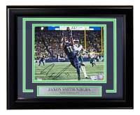 Jaxon Smith-Njigba Signed Seahawks Custom Framed Photo (Fanatics) at PristineAuction.com