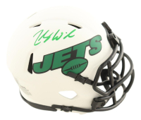 Zach Wilson Signed Jets Lunar Eclipse Alternate Speed Mini Helmet (Beckett) at PristineAuction.com