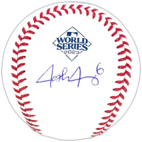 Josh Jung Signed 2023 World Series Baseball (Beckett) at PristineAuction.com