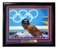 Michael Phelps Signed Team USA Custom Framed Photo (Beckett) at PristineAuction.com