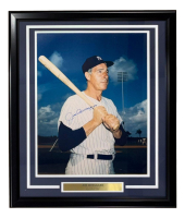 Joe DiMaggio Signed Yankees Custom Framed Photo (PSA & Beckett | Auto 10) at PristineAuction.com