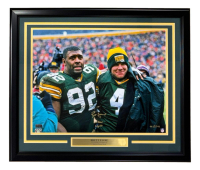 Brett Favre Signed LE Packers Custom Framed Photo Inscribed "Lambeau Legends" (Radtke) at PristineAuction.com