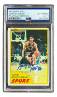 George Gervin Signed 1981 Topps #37 Inscribed "HOF 96" (PSA) at PristineAuction.com