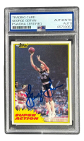 George Gervin Signed 1981 Topps #106 (PSA) at PristineAuction.com